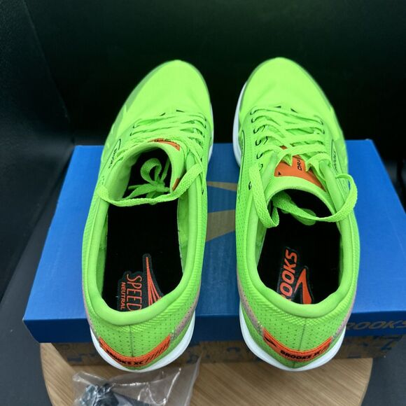 Brooks Draft XC Mens Size 11.5 Track Spikes Green Cross Country Shoes Cleats - Picture 6 of 10